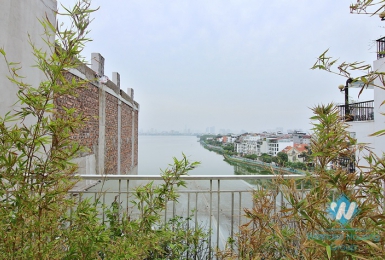 Serviced apartment with huge balcony for rent in Xuan Dieu, Tay Ho